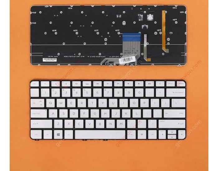 LAPTOP KEYBOARD FOR HP SPECTRE 13 3000 SILVER (WITH BACKLIGHT)